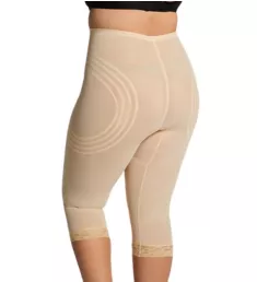 Plus Shapette Capri Pant Liner with Contour Bands Beige 3X