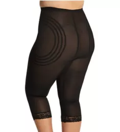 Plus Shapette Capri Pant Liner with Contour Bands Black 3X