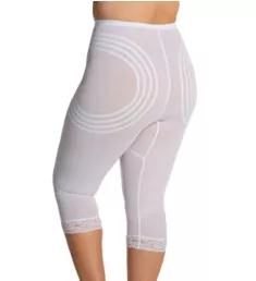 Plus Shapette Capri Pant Liner with Contour Bands White 3X