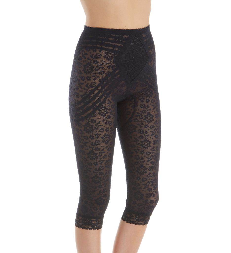 Rago : Rago 6270 Lacette Extra Firm Shaping Capri Pant Liner (Black XL)