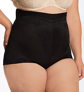 Plus Diet Minded High Waist Contour Shaping Brief Black 3X