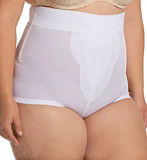 Plus Diet Minded High Waist Contour Shaping Brief White 3X