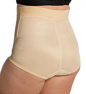 Plus Diet Minded High Waist Contour Shaping Brief Beige 3X