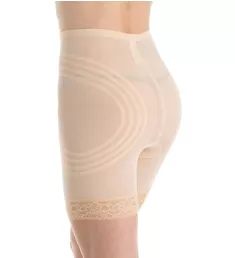 Shapette Long Leg Shaper with Contour Bands Beige S