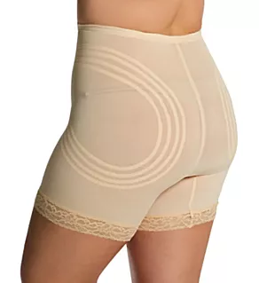 Plus Shapette Long Leg Shaper with Contour Bands Beige 3X