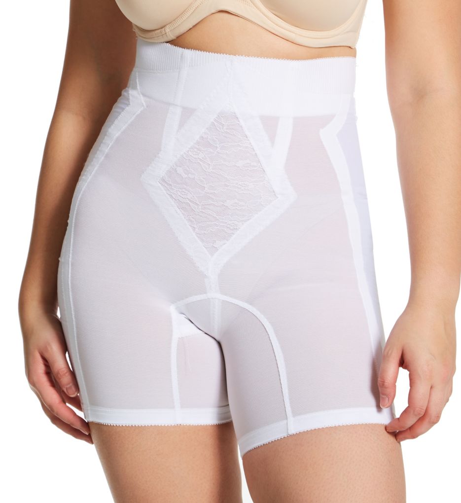 Rago Women's High Waist Panty Girdle in White | Plus Size 2XL | HerRoom.com
