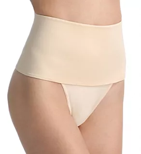 Soft Shaping Wide Band Thong Beige S