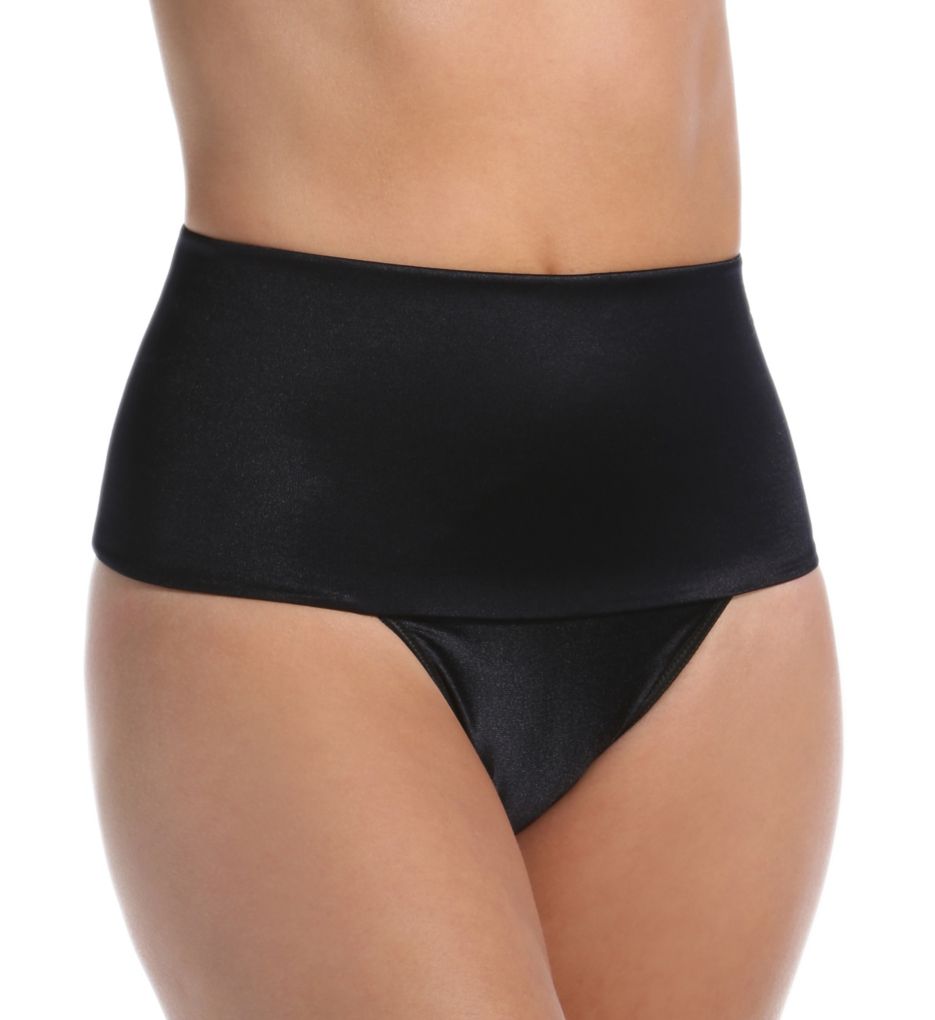 Rago : Rago 801 Soft Shaping Wide Band Thong (Black XL)