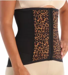 Shapette Satin Panel Waist Cincher Leopard S