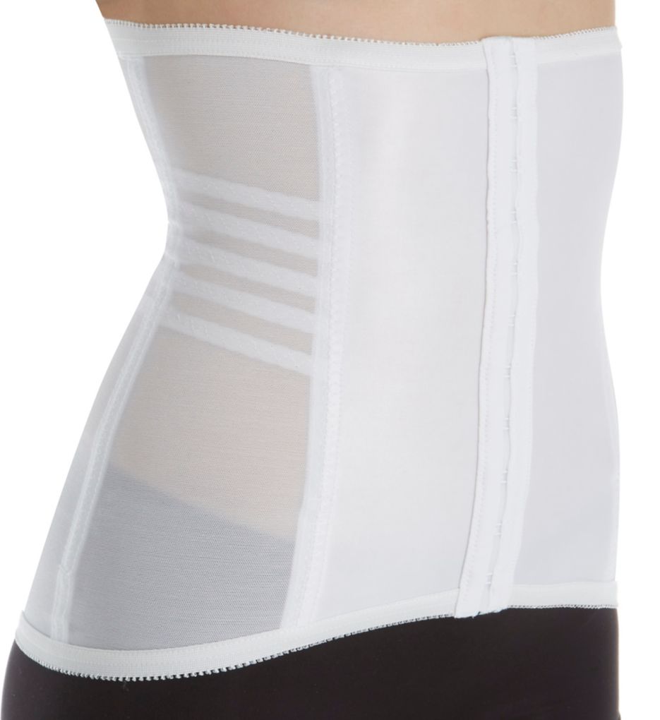 Rago : Rago 821 Shapette Satin Panel Waist Cincher (White XS)