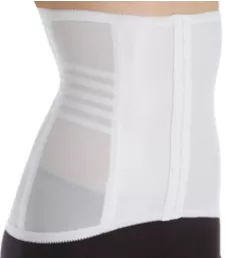 Shapette Satin Panel Waist Cincher White M