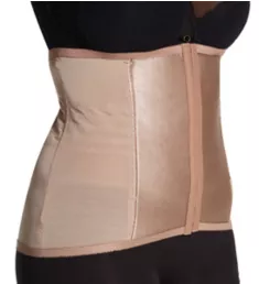 Plus Shapette Satin Panel Waist Cincher Mocha 3X