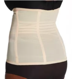 Plus Shapette Satin Panel Waist Cincher Beige 3X