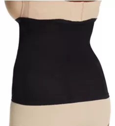 Plus Shapette Satin Panel Waist Cincher Black 3X