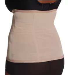 Plus Shapette Satin Panel Waist Cincher Mocha 5X