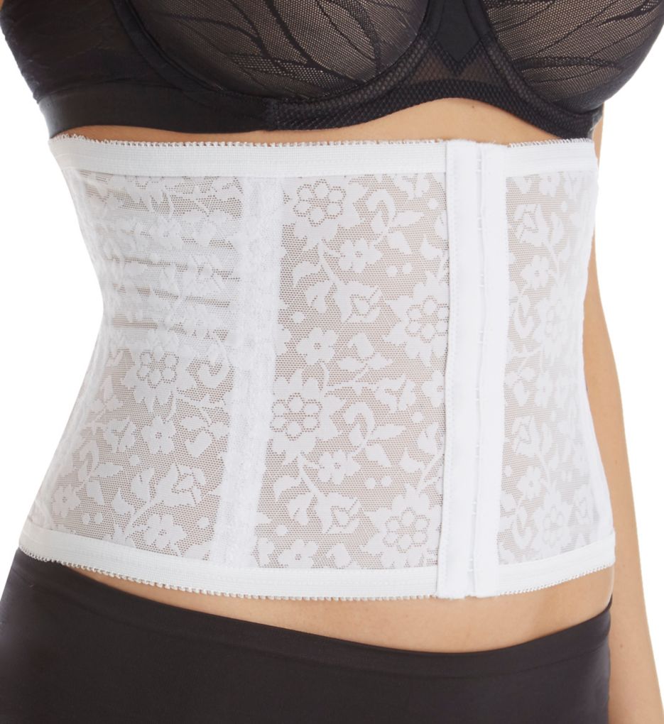 Rago : Rago 827 Lacette Total Tummy Control Waist Cincher (White XS)