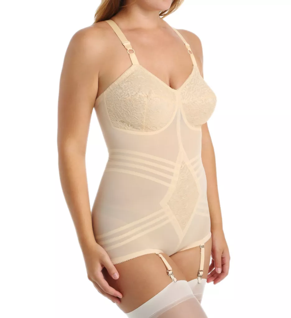 Shapette Body Briefer with Contour Bands Beige 34B
