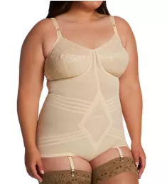 Plus Shapette Body Briefer with Contour Bands Beige 42B