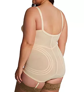 Plus Shapette Body Briefer with Contour Bands Beige 42B