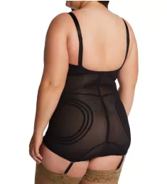 Plus Shapette Body Briefer with Contour Bands Black 42B