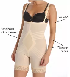 Shapette Wear Your Own Bra Body Briefer Beige S