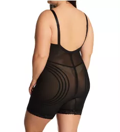 Plus Long Leg Body Briefer with Contour Bands