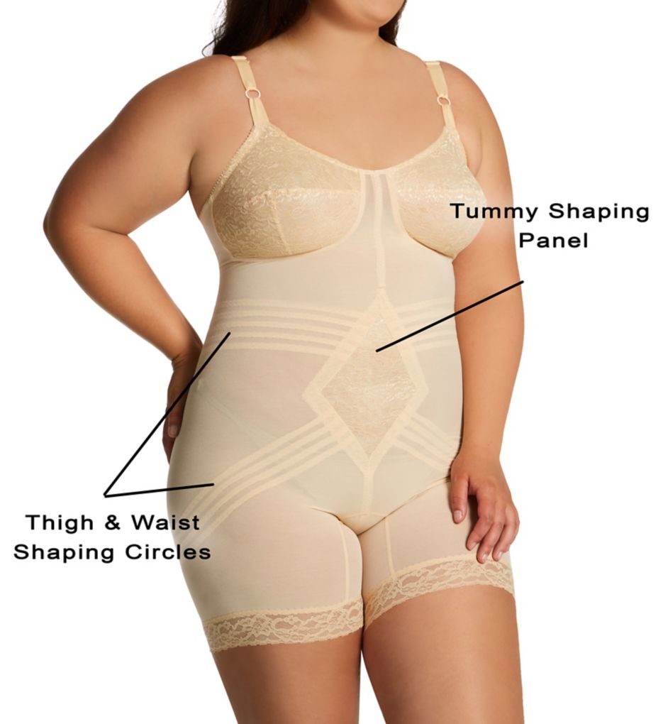 Rago Women's Plus Size Extra Firm Shaping Body Briefer Body Shaper 