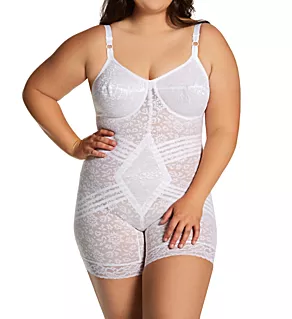 Plus Lacette Long Leg Body Briefer White 42B
