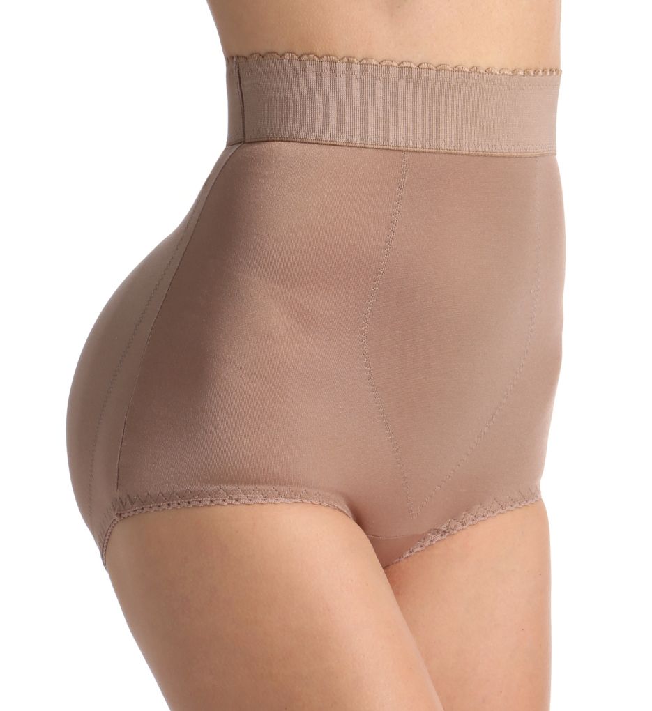 Rago Women's High Waist Padded Shaping Panty in Beige | Plus Size XL | HerRoom.com