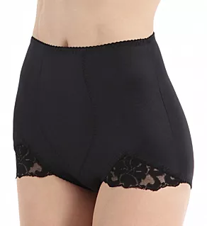 Light Shaping V Leg Brief Panty with Lace Black S