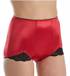Light Shaping V Leg Brief Panty with Lace Red S