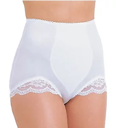 Light Shaping V Leg Brief Panty with Lace White M