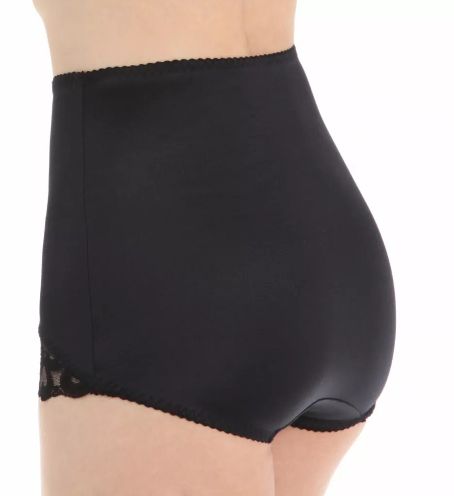Light Shaping V Leg Brief Panty with Lace Black M