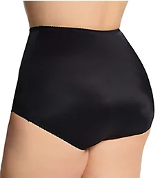 Plus Light Shaping V Leg Brief Panty with Lace Black 3X