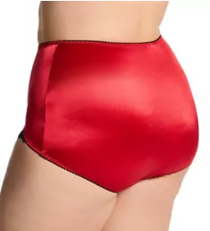 Plus Light Shaping V Leg Brief Panty with Lace Red 3X