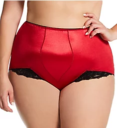Plus Light Shaping V Leg Brief Panty with Lace