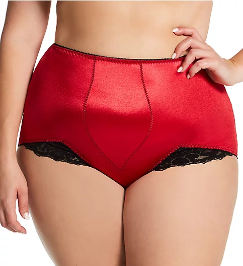 Rago Plus Light Shaping V Leg Brief Panty with Lace 919X