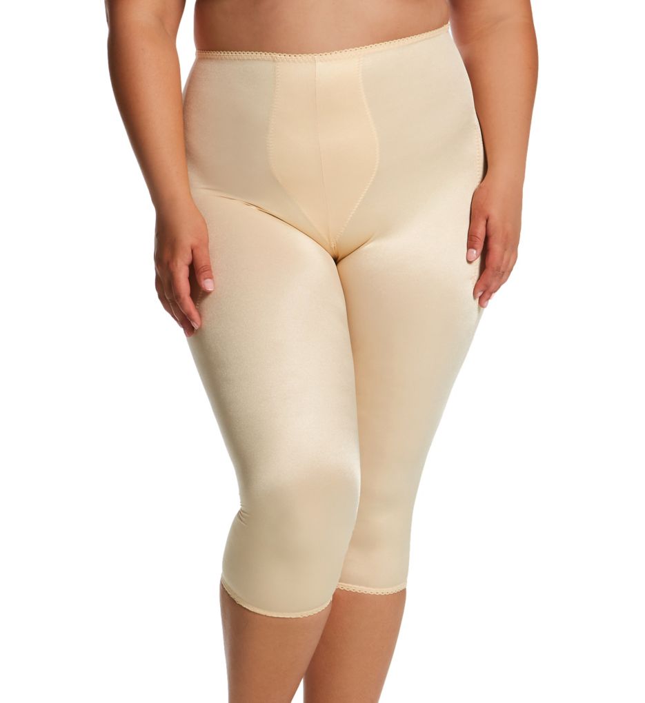 Women's Rago 920X Plus Light Shaping Capri Pant Liner (Beige 4X) 