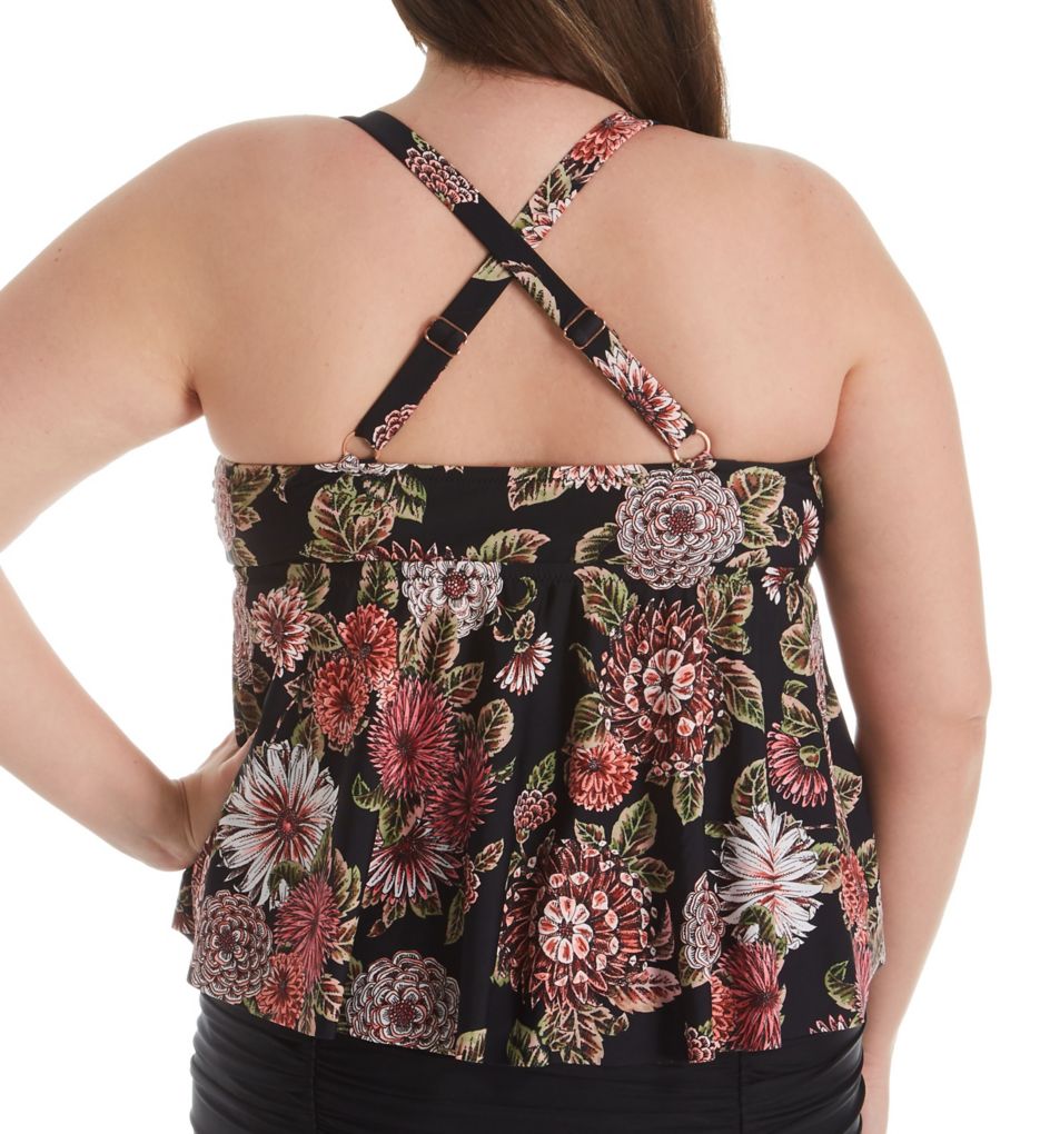 Wild Romance Atlantic Tankini Plus Size Swim Top