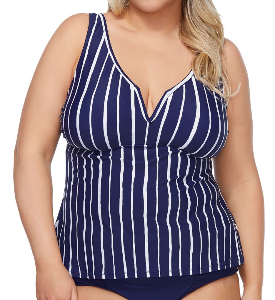 Shore Thing Tanzania Plus Size Tankini Swim Top