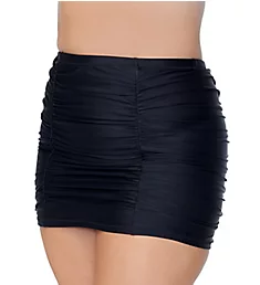 Plus Size Alicante Solids Costa Skirt Swim Bottom Black 16W