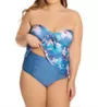 Raisins Curve Plus Size Haleiwa Zanzibar Tankini Swim Top E840545 - Image 5