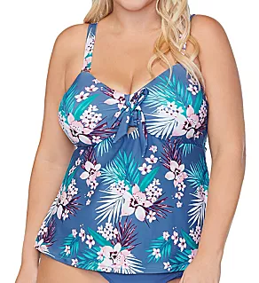 Plus Size Haleiwa Zanzibar Tankini Swim Top