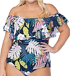 Plus Whitehaven Bloom Tortuga One Piece Swimsuit