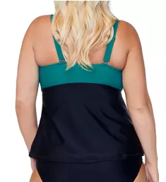 Plus Size Costa Blanca Zanzibar Tankini Swim Top Costa Azul 14W