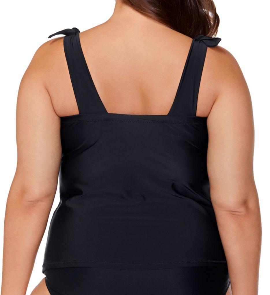 Plus Size Calina Solids Tiempo Tankini Swim Top