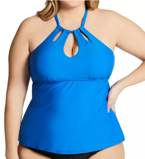 Raisins Curve Plus Size Calina Solids Rosalie Tankini Swim Top G840015