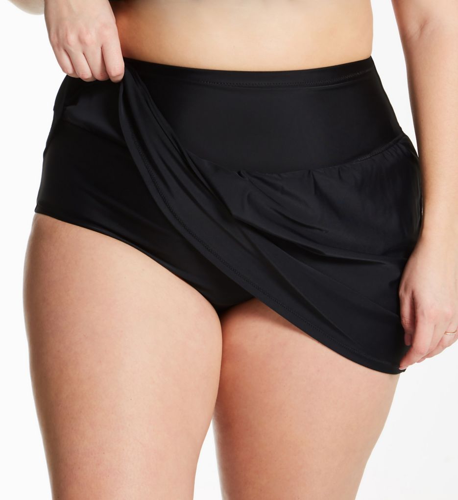 Plus Size Calina Solids Bravo Skirt Swim Bottom-cs1