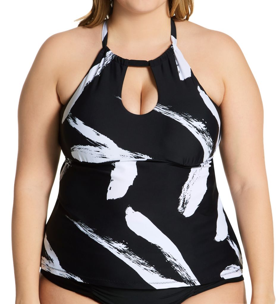 Plus Size Zambezi Rosalie Tankini Swim Top-fs