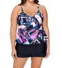 Raisins Curve Plus Size Stir It Up Zanzibar Tankini Swim Top G840445 - Image 4